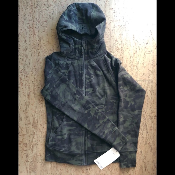 NWT lululemon Scuba Hoodie IV, Camo green, 6 - Picture 10 of 12